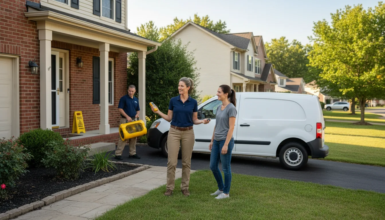 Residential water damage restoration in Morehead City, NC